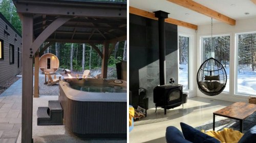 Ce Airbnb avec spa et sauna à 1h30 de Montréal héberge 12 personnes à 80 $ la nuit chacun