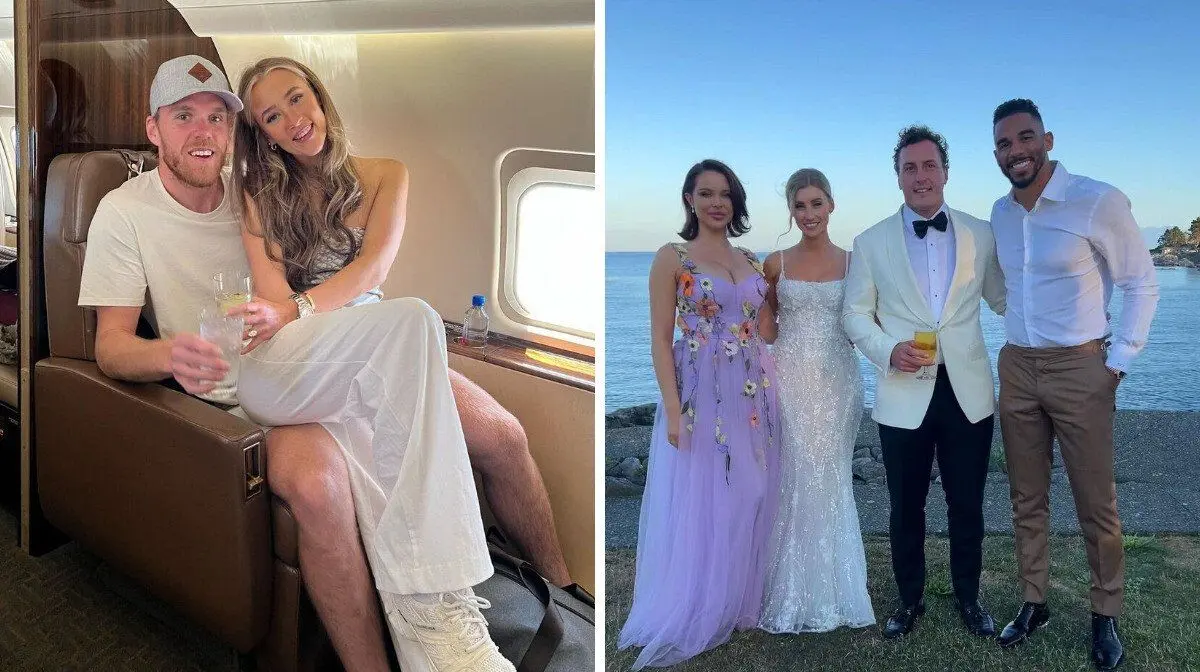 NHL Star Tyson Barrie's Wife Shares Photos from Their July Wedding
