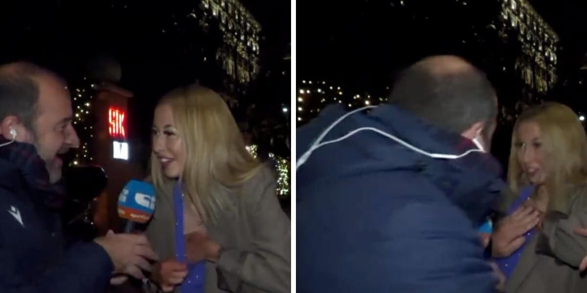 A Woman Flashed A Journalist On Live TV & People Say He Handled It Like A 'Total Pro' (VIDEO)