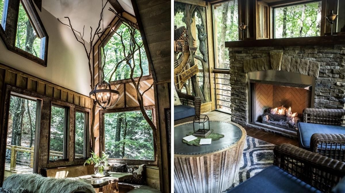 This Georgia Treehouse Rental Is Suspended Over A Ravine & It’s Like Sleeping In The Forest