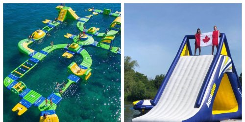 clontarf inflatable water park