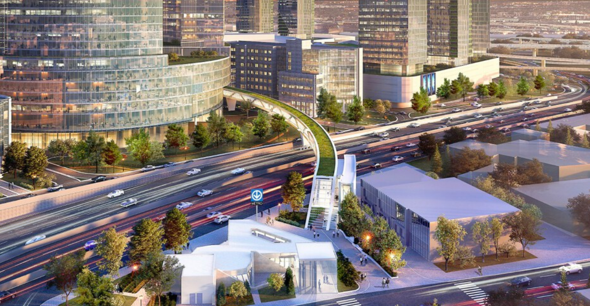 Une nouvelle et géante passerelle ultra moderne traversera l'autoroute Décarie à Montréal
