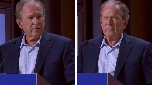 George W. Bush Accidentally Condemned The 'Invasion Of Iraq' Instead Of Ukraine (VIDEO)