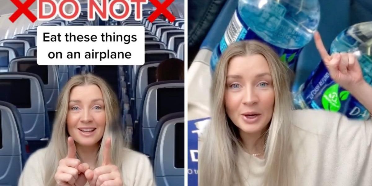 This Flight Attendant's Top TikTok Tip Is A Warning About What Not To Drink On A Plane