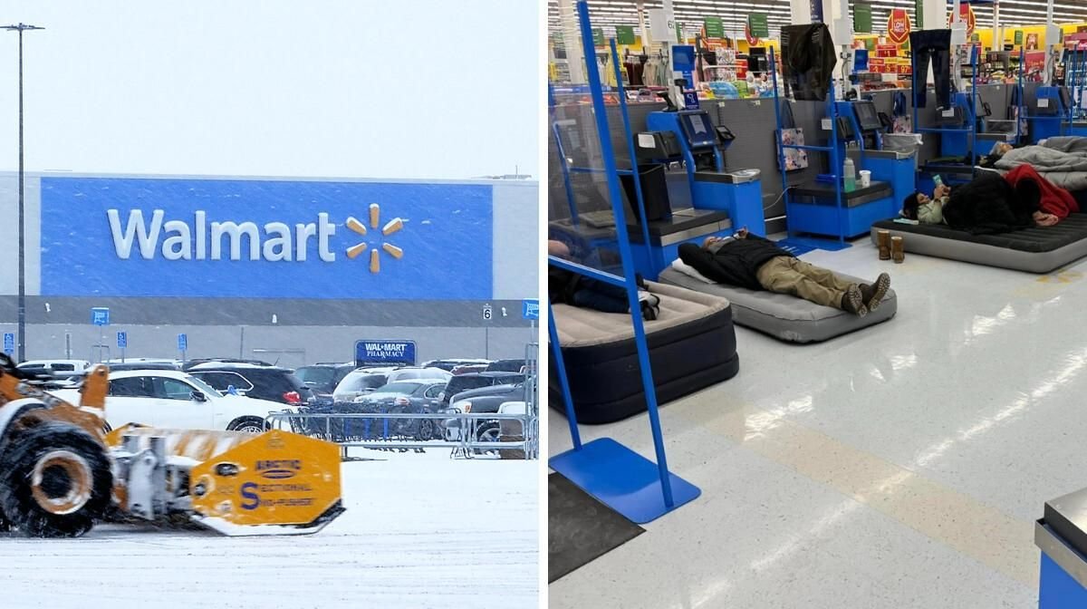 Des personnes forcées à dormir dans un Walmart en Ontario à cause de la tempête 