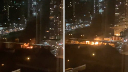 A Fiery Explosion Detonated Under A Toronto Bridge Last Night & Closed Bathurst (VIDEO)