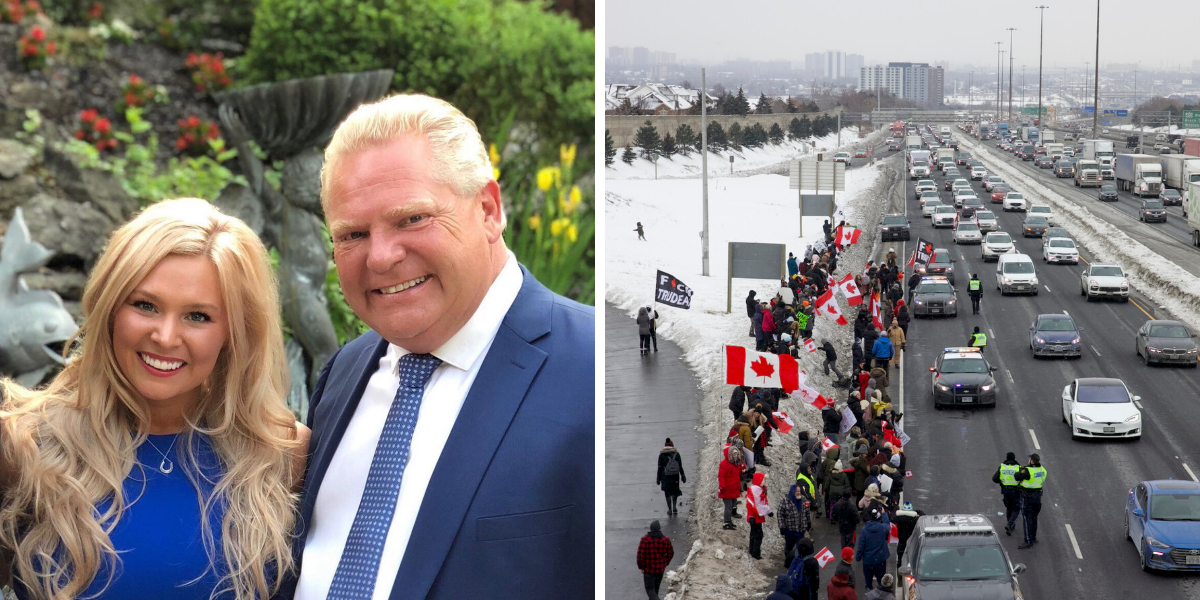 Ford's Daughter Was At The Freedom Convoy Yesterday Says It Was 'Beautiful To Watch'
