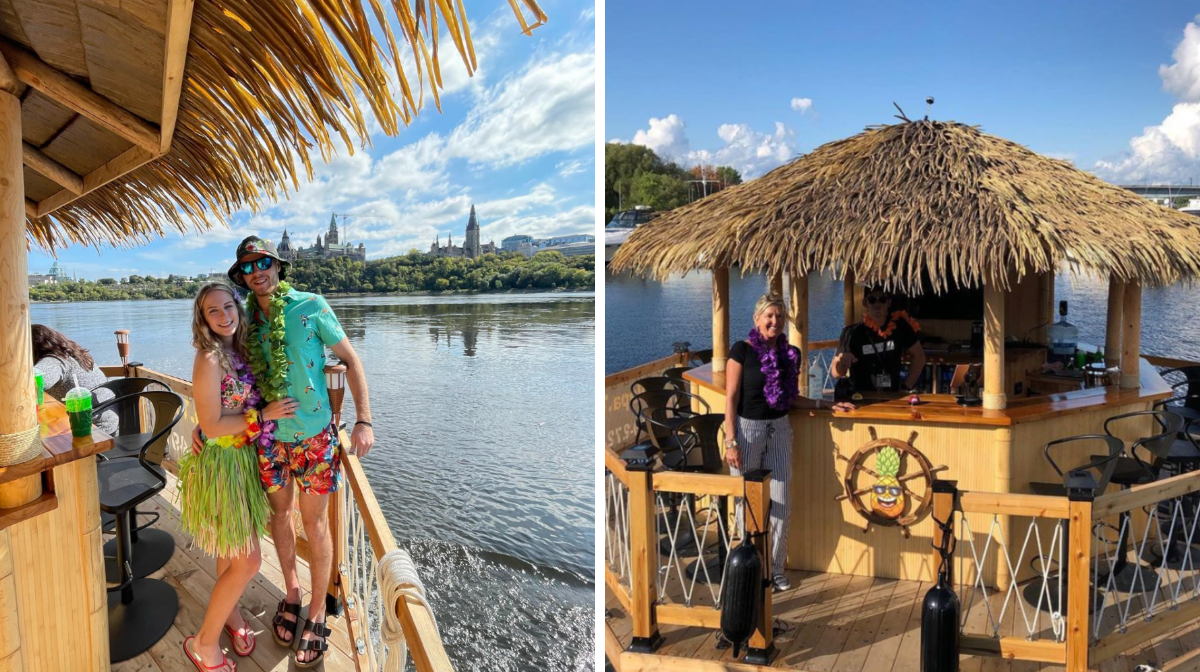 Ottawa's Hawaiian Boat Tours Are Coming Back & You Can Set Sail On A Tropical Floating Bar