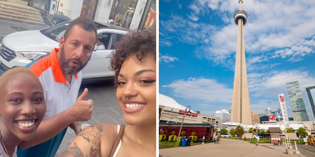 Adam Sandler Is Popping Up All Over Toronto & So Many People Are Running Into Him
