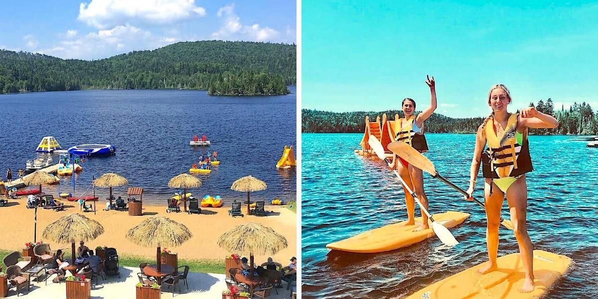 Cette auberge à 1h30 de Montréal a une plage idéale pour te croire en vacances dans le Sud