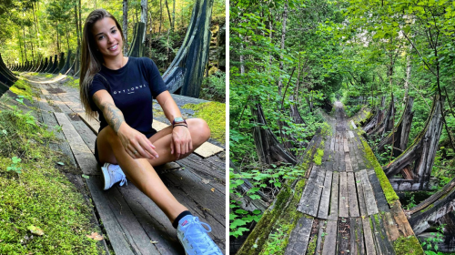 Ce sentier unique à 2h30 de Montréal te mène à des ruines nichées dans la forêt