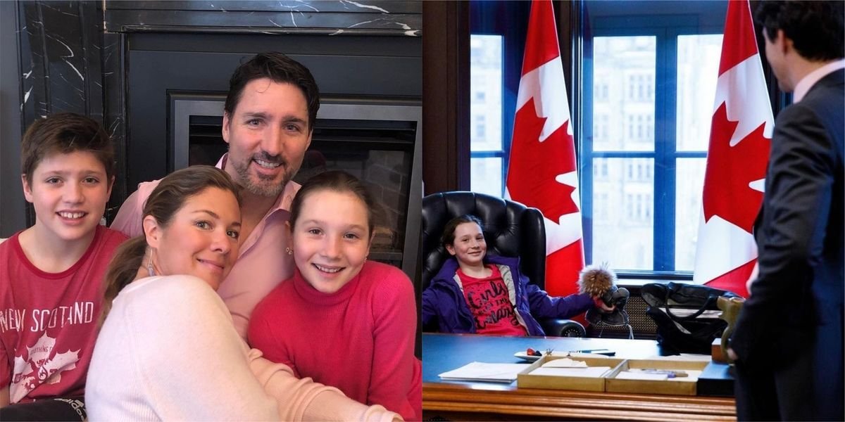Justin Trudeau Shared A Hilarious Photo For His Daughter’s Birthday Even Drew Her A Card