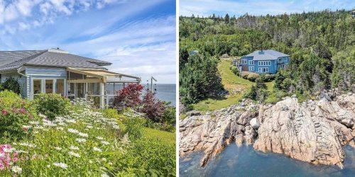 This House For Sale In Nova Scotia Overlooks The Ocean & Has Its Own Waterfall (PHOTOS)