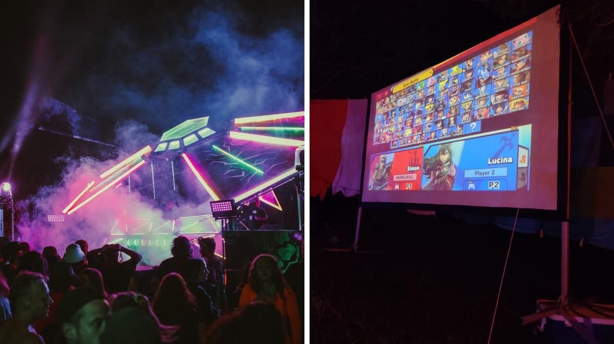 Ce festival​ EDM débarque à 1h de Montréal et cache un écran géant avec des jeux vidéos
