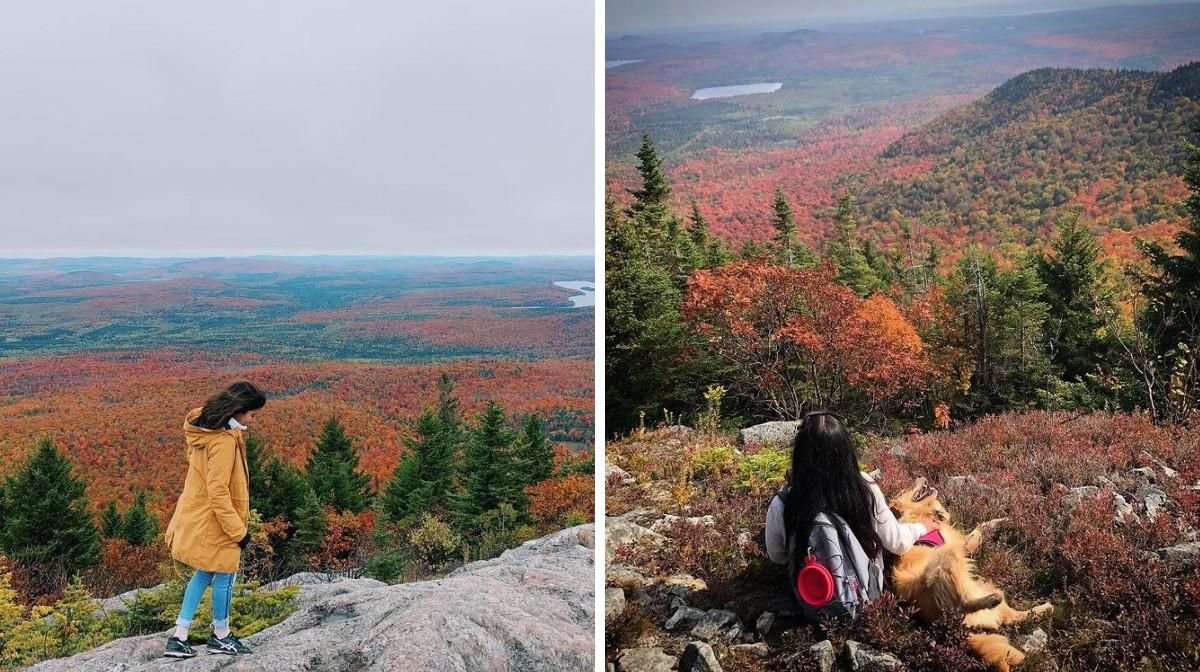 Ce sommet de 713 m à 2 h de Québec est parfait pour admirer les couleurs de l'automne