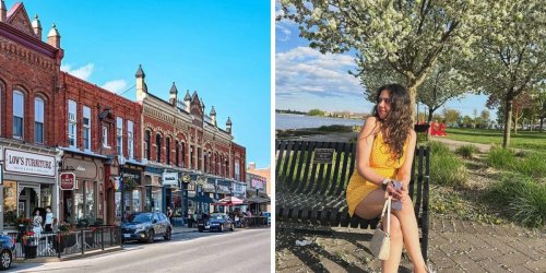 This quaint town is 1 hour from Toronto and it's a cozy spring paradise with Victorian streets