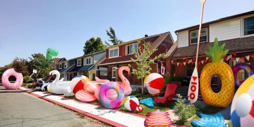 A Toronto Neighbourhood Is Being Invaded By 15-Foot Pool Floaties For A Giant Summer Party