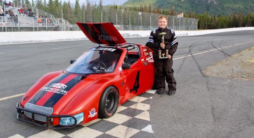 11-year-old Wyatt Flowers goes from backyard track to championship at Alaska Raceway Park