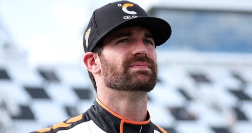 Corey LaJoie reacts to being named the driver of the No. 9 at Gateway
