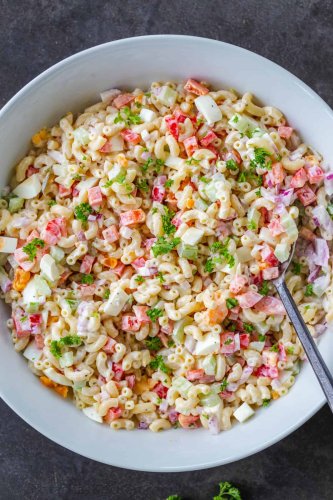 Classic Macaroni Salad Recipe - NatashasKitchen.com