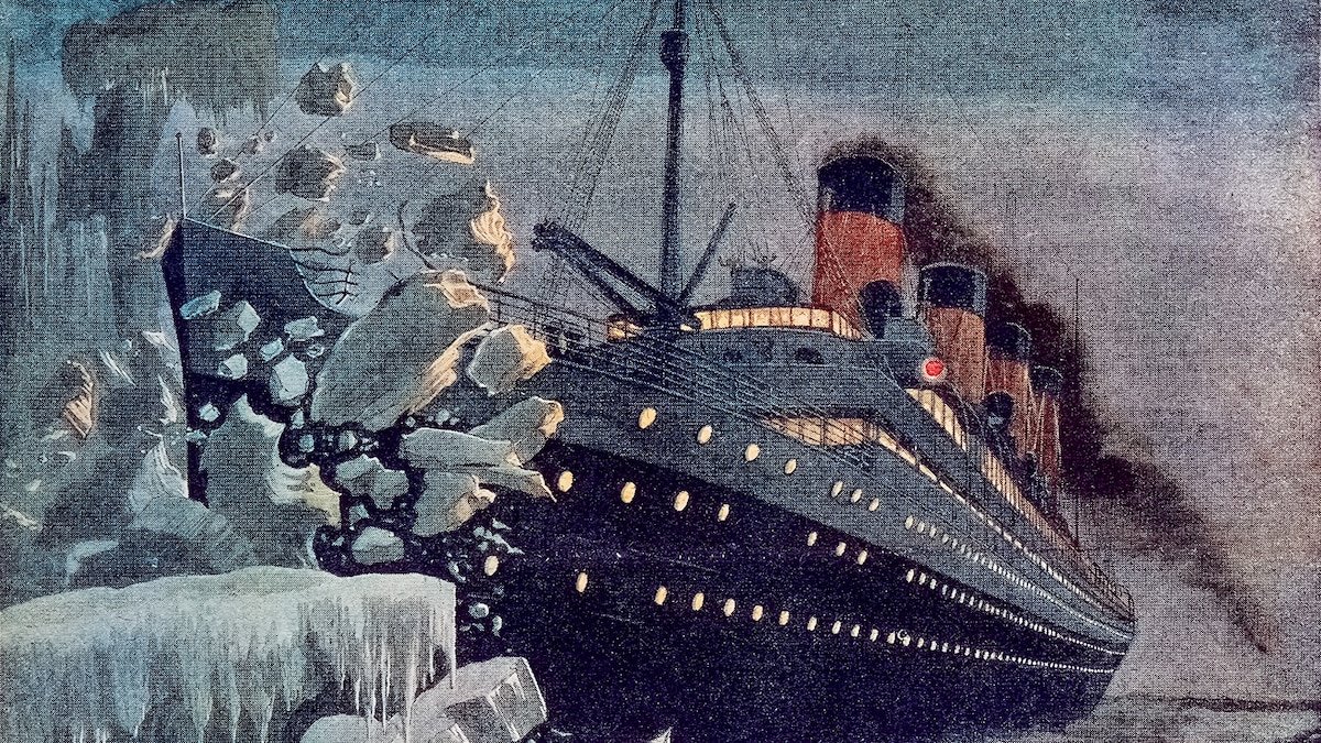 Despite the warning ‘Iceberg, Right Ahead!’ the Titanic was doomed