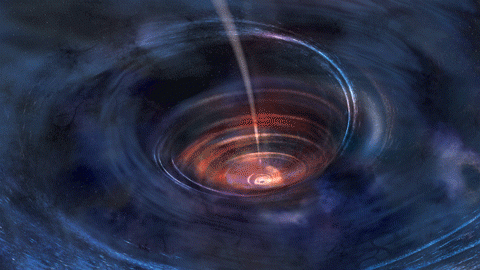 Une équipe d'astronomes est parvenue à sonder un lointain trou noir