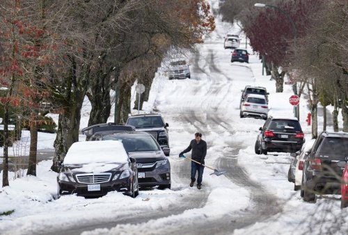 Delta, B.C., mayor calls for snow alerts after storm clogged roads for hours
