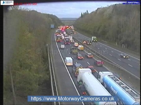 M25 closure: motorway in Surrey closed after early-morning collision involving three vehicles