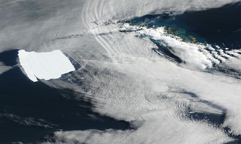 Earth's Colossal Iceberg in Peril: A-23A's Rapid Decline as It Grinds to a Halt