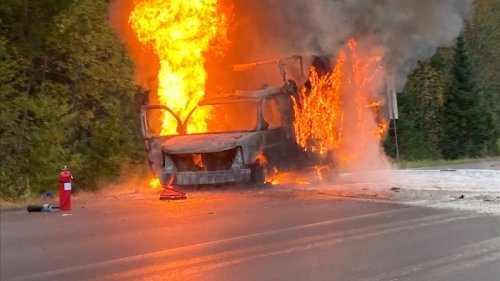 FedEx Truck Goes Up in Flames on I-91 in Vermont