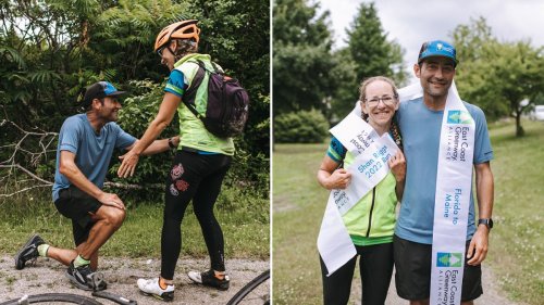 Conn. Ultrarunner Proposes Moments After Finishing 3,000-Mile Run From Fla. to Maine