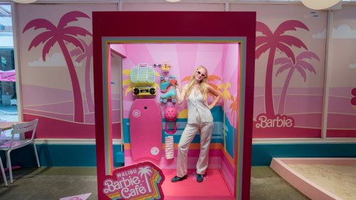 A Malibu Barbie Pop-Up Café opens in Chicago this week. Here's a peek