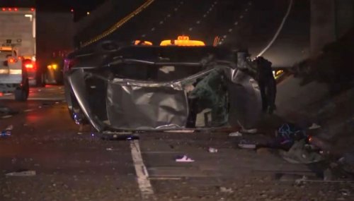 2 Women Dead In Rollover Crash On 110 Freeway In South LA Flipboard