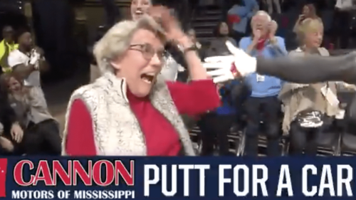 Watch 86-Year-old Grandmother Sink Epic Putt to Win a New Car