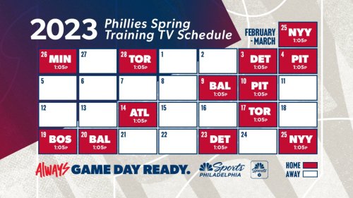 Phillies 2023 Spring Training TV Schedule: How to Watch, Times, More | Flipboard