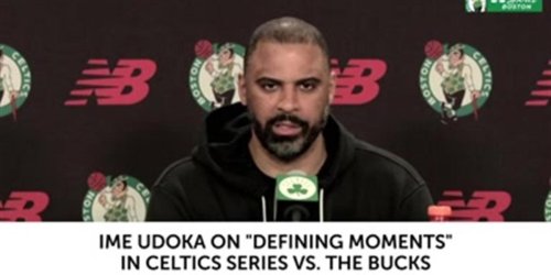 Ime Udoka talks defining moments for Celtics in Bucks series