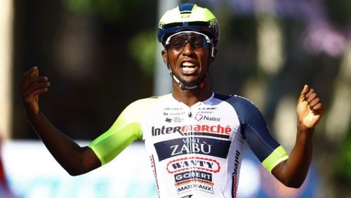 Biniam Girmay takes Giro d’Italia stage in win for African cycling, injured in celebration