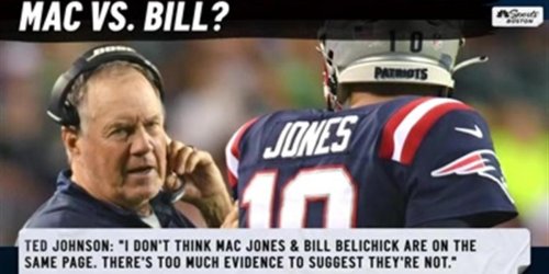 Johnson doesn't think Belichick & Jones are on the same page
