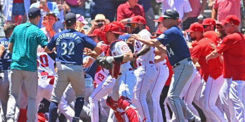 MLB hands out 12 suspensions following Mariners-Angels brawl