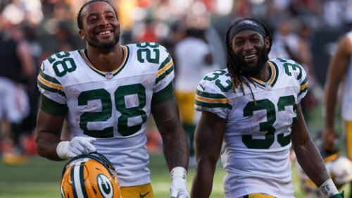 Aaron Rodgers: “Really realistic” for Aaron Jones, A.J. Dillon to have 50 catches each