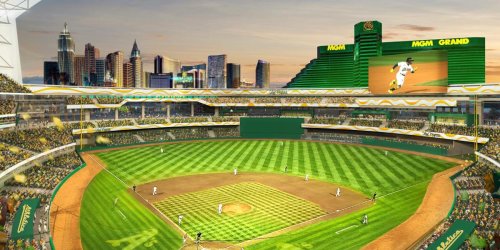A's release first renderings of proposed Las Vegas ballpark