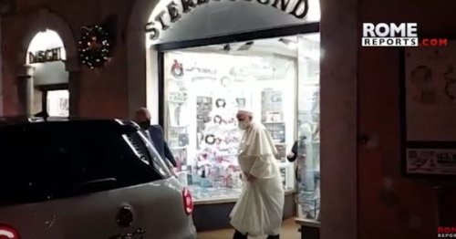 Bad luck: Pope acknowledges he got caught at record store