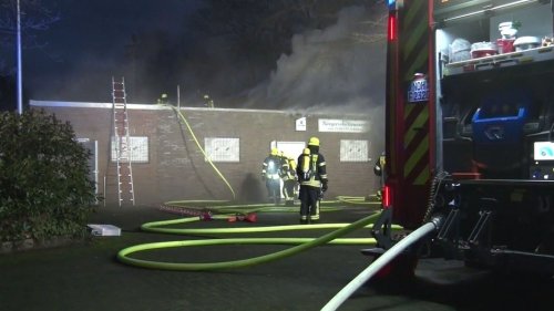 800.000 Euro Schaden: Brand zerstört Schützenhaus in Samern