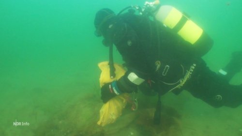 Ostsee: Mülltaucher findet Schrott, Waffen und Handys