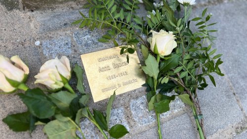 Rostock: 90. Denkstein erinnert an Anna Becker