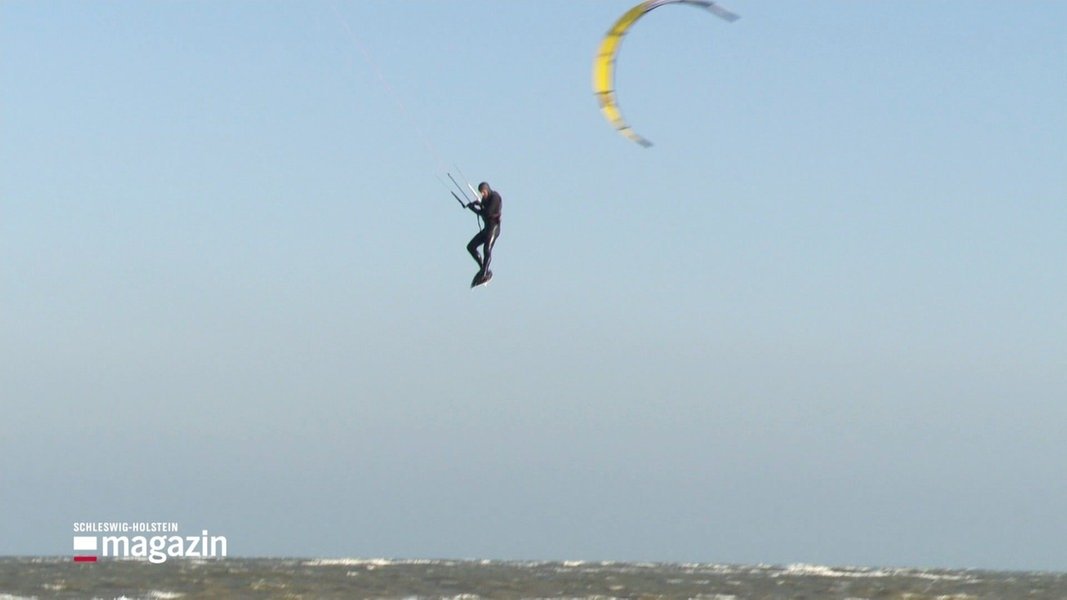 Perfektes Wintersportwetter für Kiter