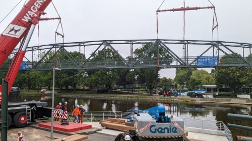 Sanierte Meckerbrücke ist zurück in Lingen