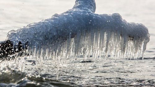 Mecklenburgische Seenplatte: Eldenburger Kanal zugefroren
