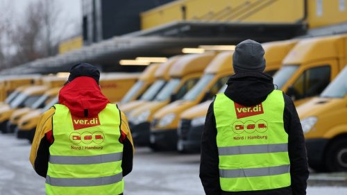 Tarifkonflikt: Warnstreik bei der Post in Hamburg fortgesetzt