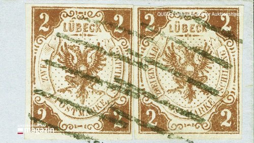 Lübecker Briefmarke für 270.000 Euro versteigert
